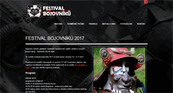 Desktop Screenshot of festivalbojovniku.cz